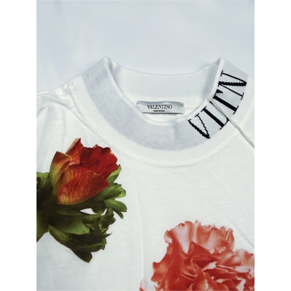 Valentino floral print T-shirt white / multicolor - Picture 5 of 13